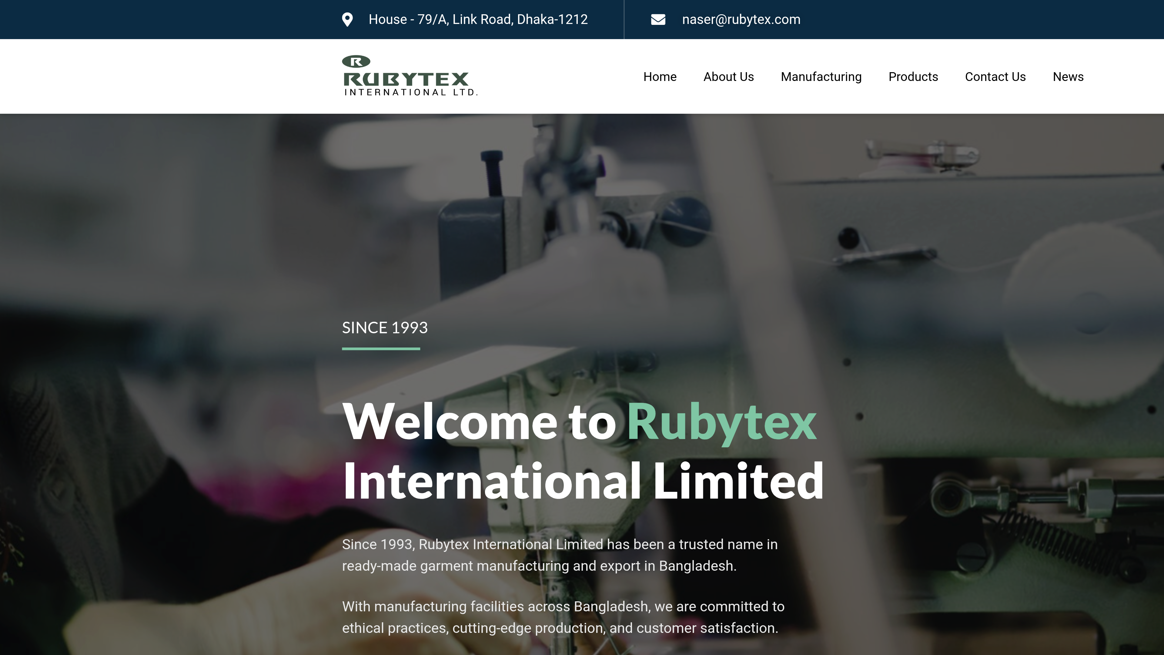 Rubytex Website